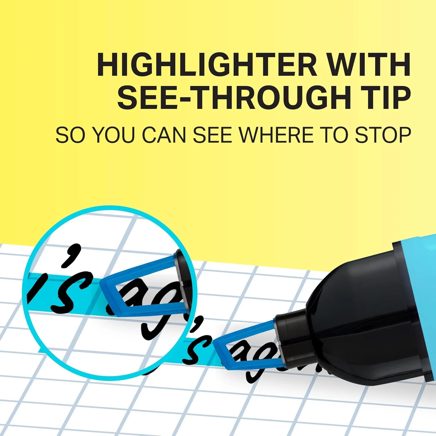 SHARPIE Clear View Highlighters, See-Through Chisel Tip, Assorted Colors