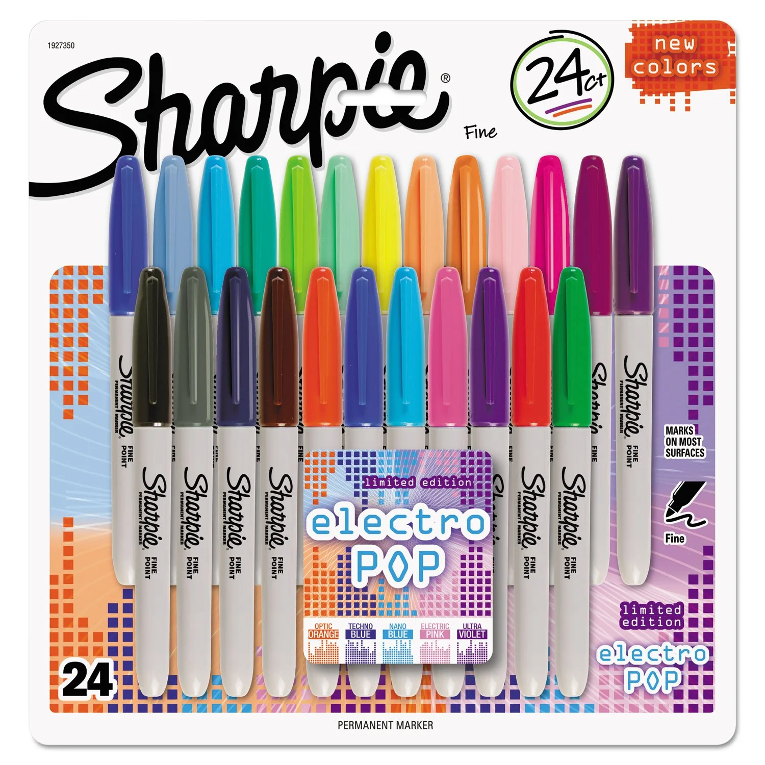 Sharpie Permanent Markers, Assorted Colors - 24 Count