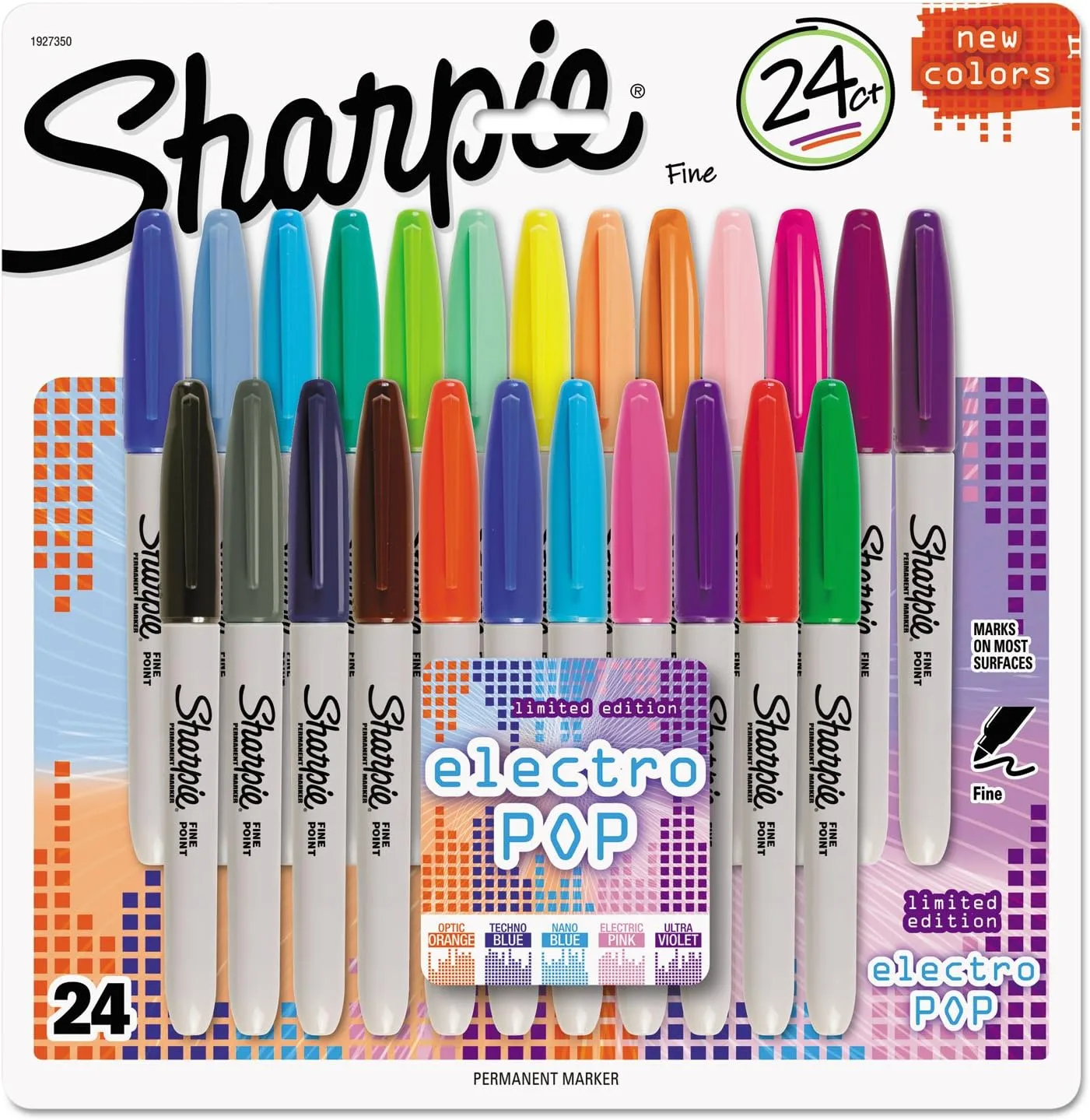 Sharpie Permanent Markers, Assorted Colors - 24 Count