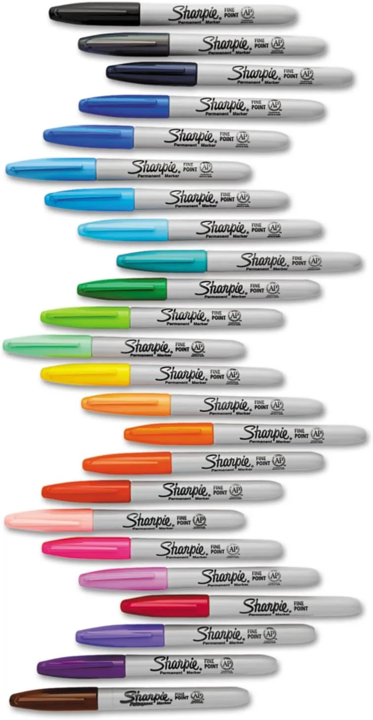 Sharpie Permanent Markers, Assorted Colors - 24 Count