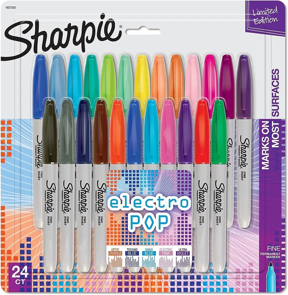 Sharpie Permanent Markers, Assorted Colors - 24 Count
