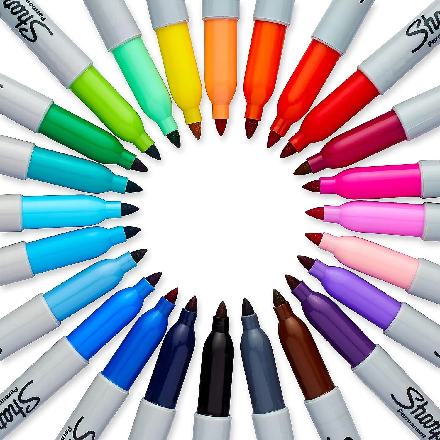 Sharpie Permanent Markers, Assorted Colors - 24 Count