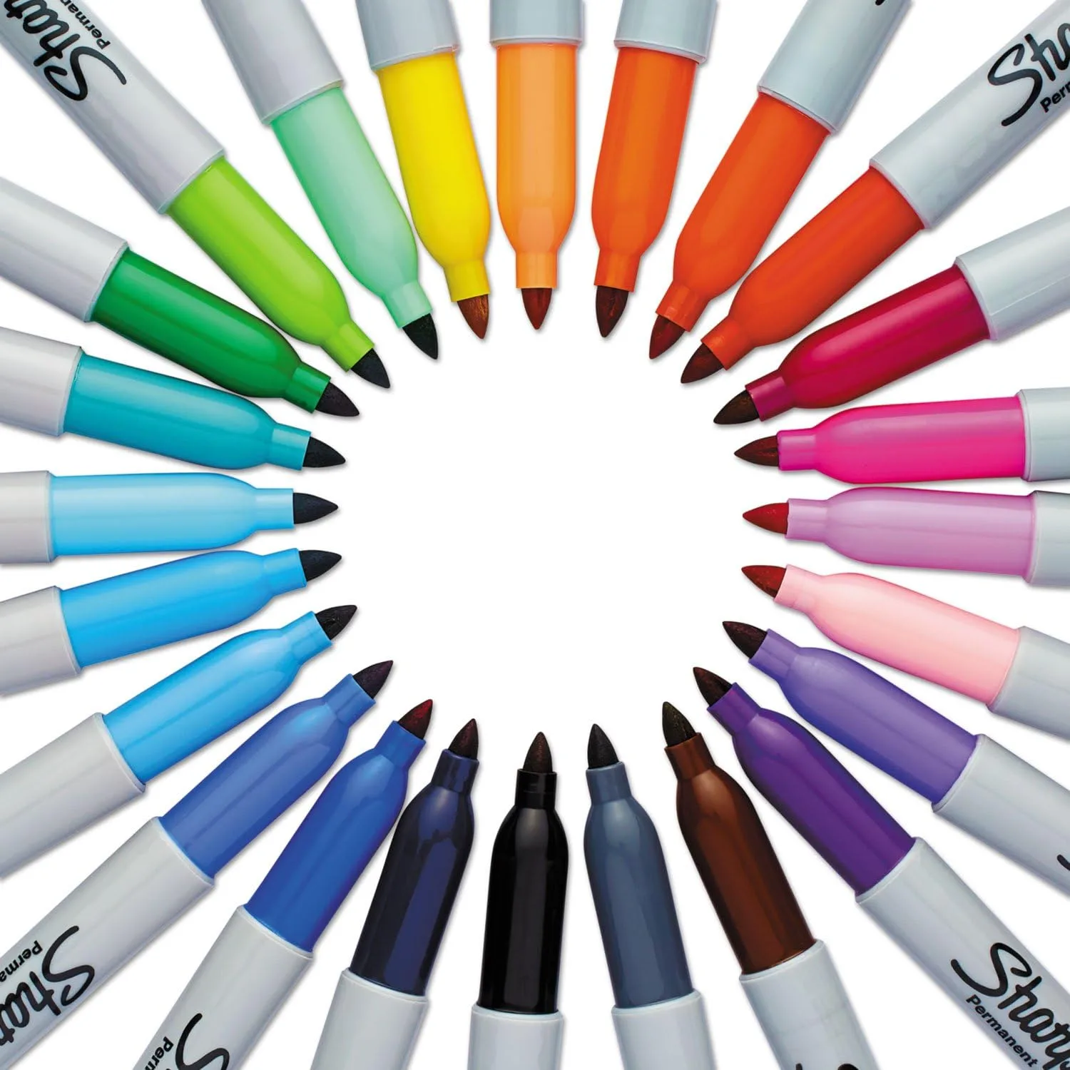 Sharpie Permanent Markers, Assorted Colors - 24 Count