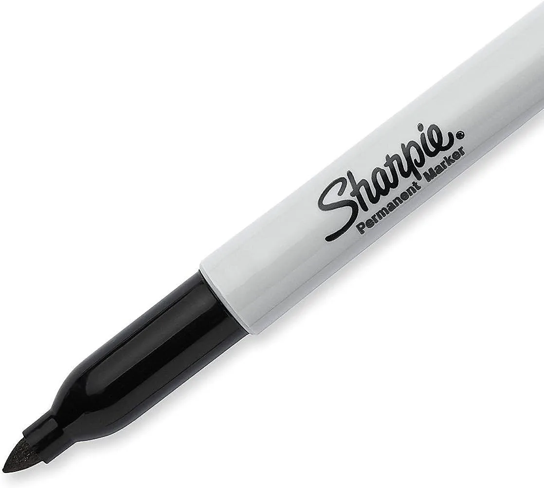 SHARPIE Extreme Permanent Markers, Fine Point, 12-Pack, Black