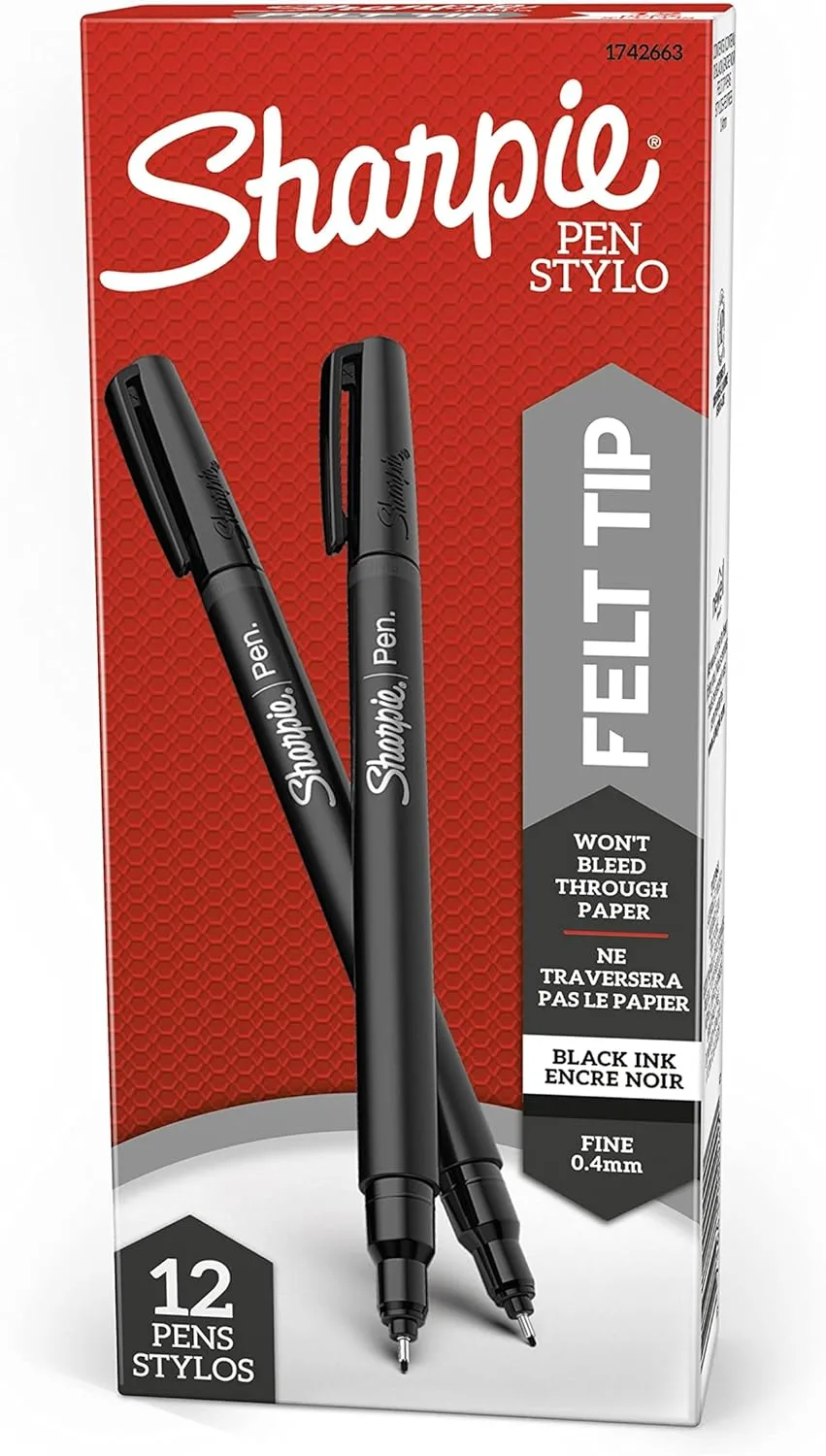 SHARPIE Fine-Point Felt Tip Pens (0.4mm)