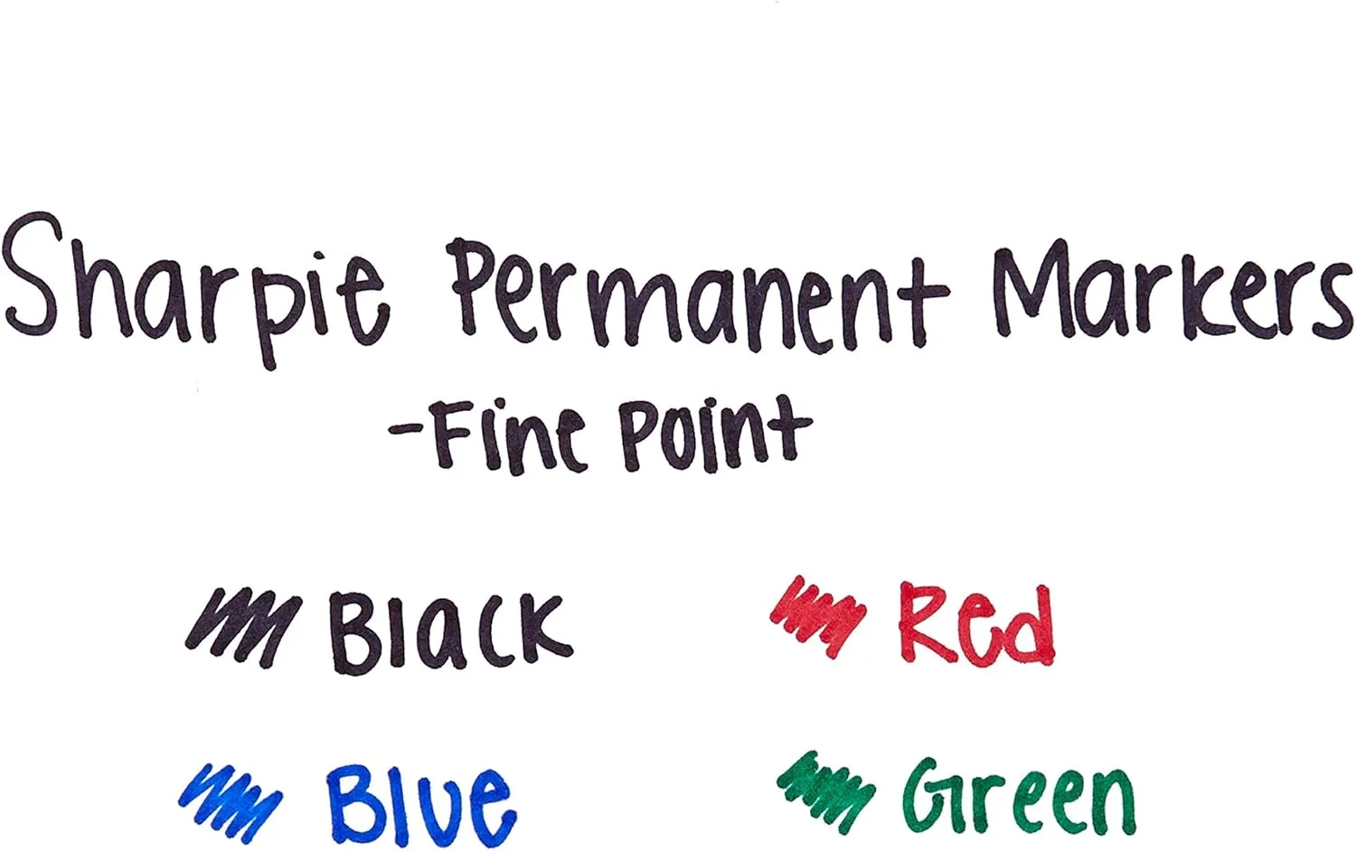 Sharpie Permanent Markers, Fine Point, Assorted Colors, 5 Count
