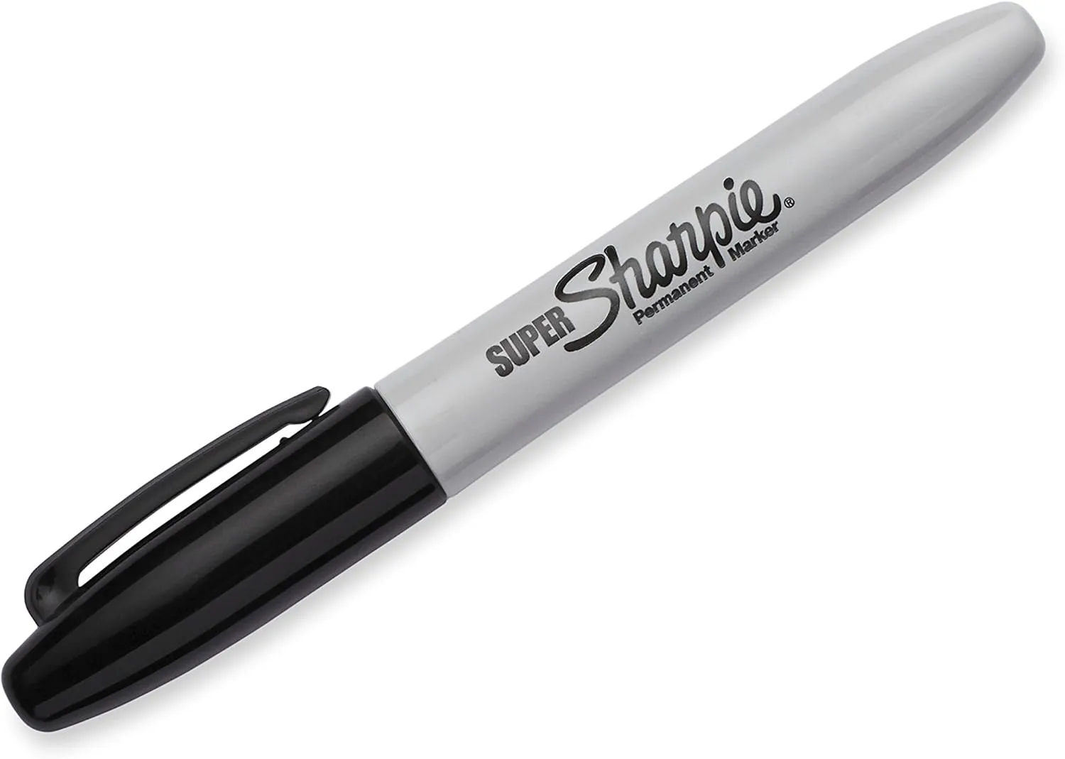 Sharpie Super Fine Point Permanent Markers, Black, Pack of 6