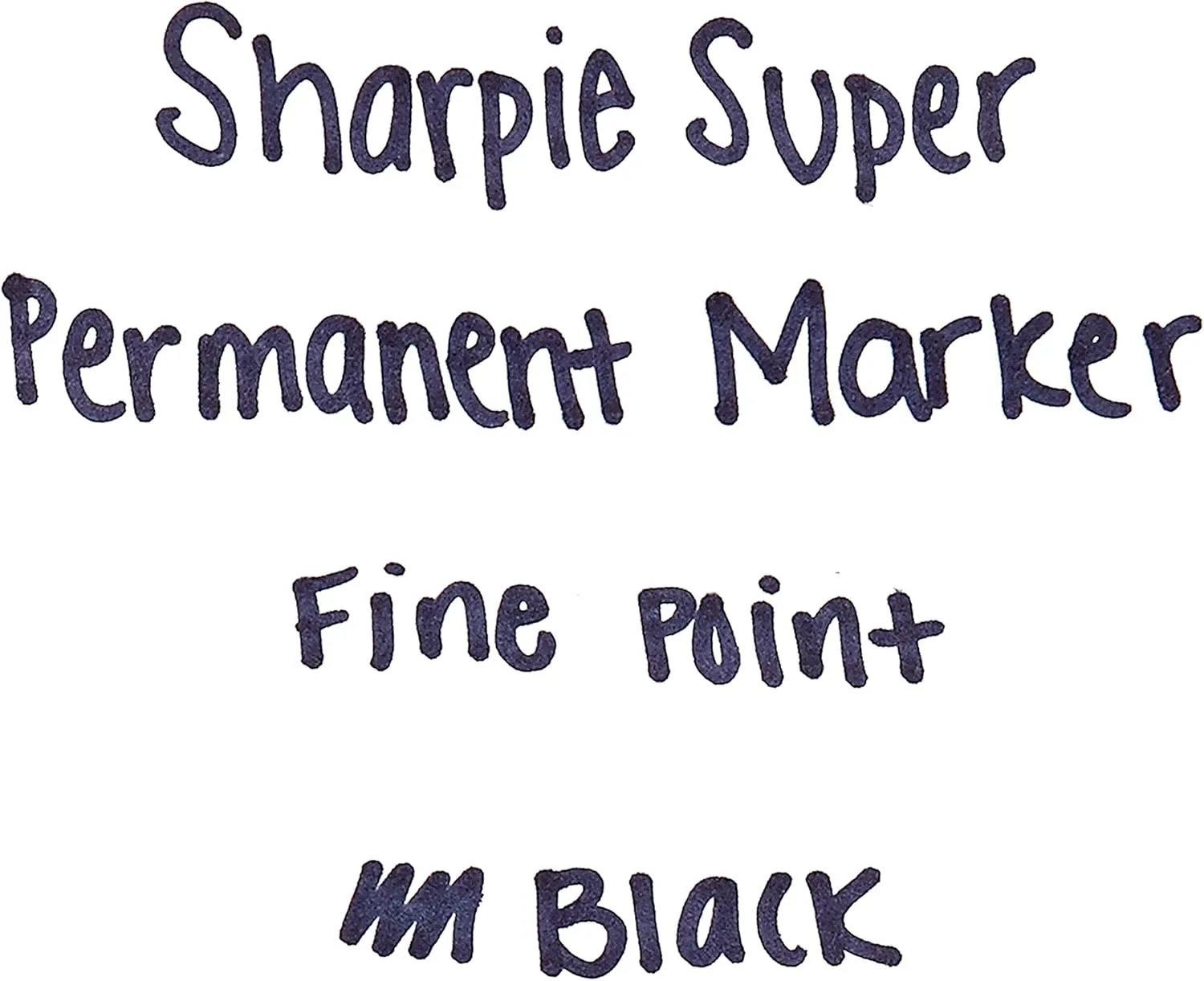 Sharpie Super Fine Point Permanent Markers, Black, Pack of 6