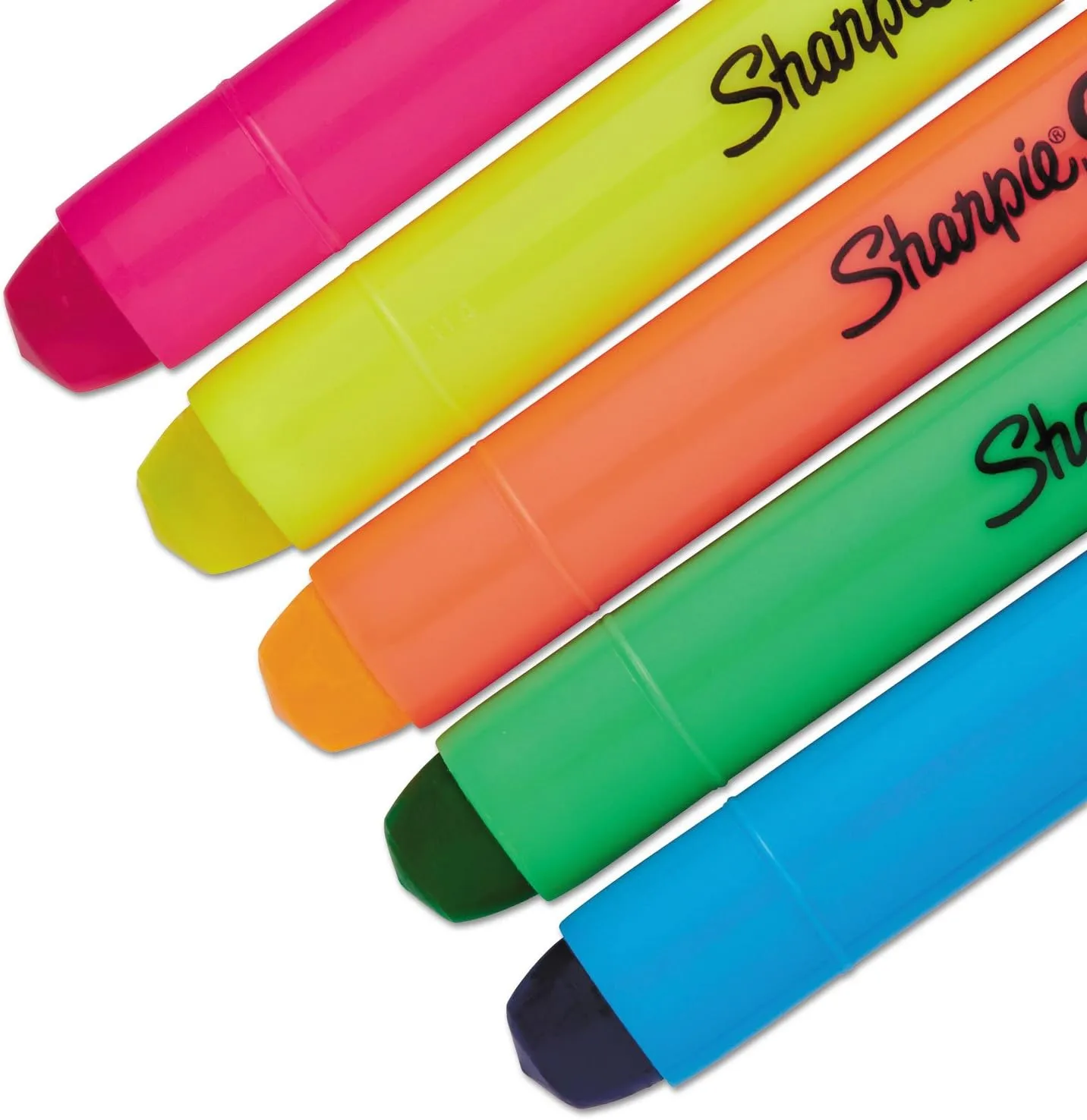 Sharpie Gel Highlighters, Bullet Tip, Assorted Fluorescent Colors, 5 Count