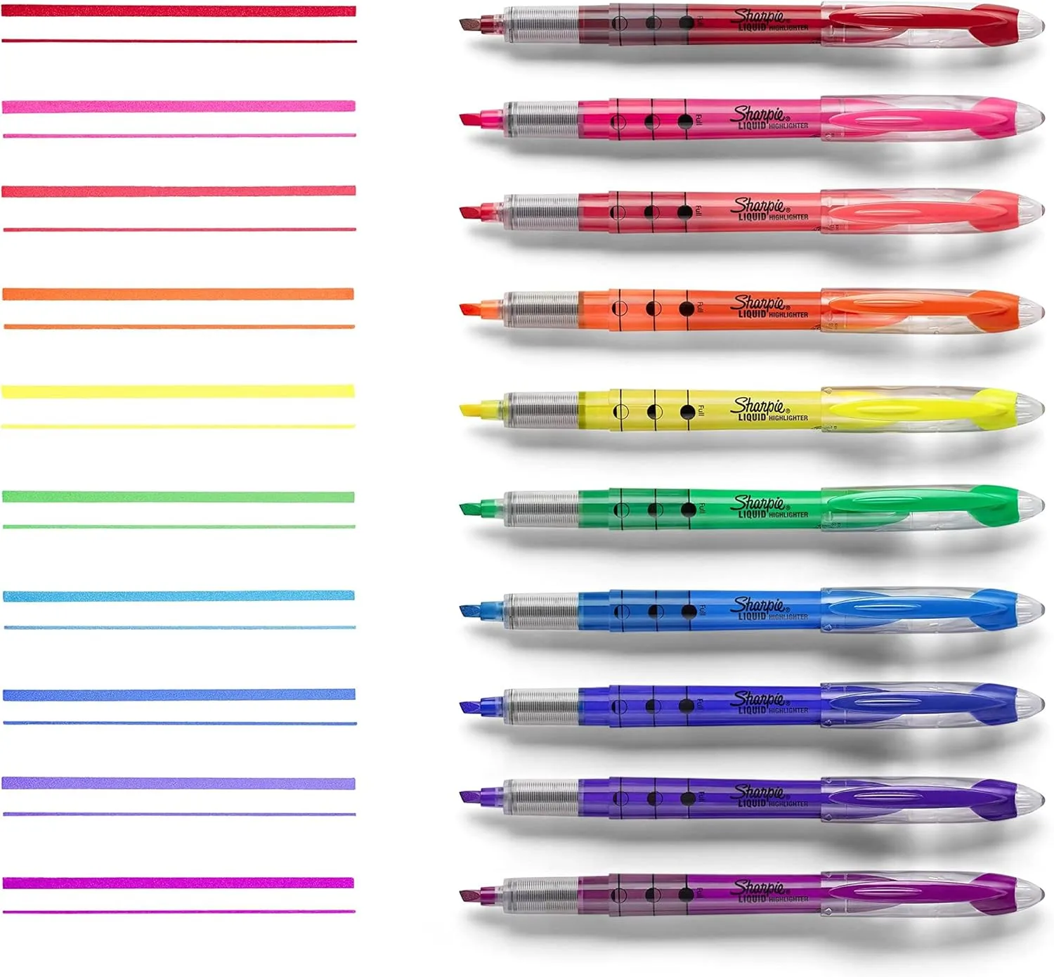 SHARPIE Liquid Highlighters, Chisel Tip, Assorted Colors, 5 Count