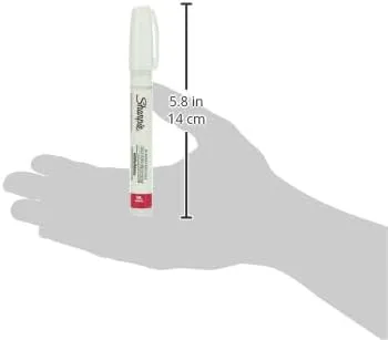 Sharpie Oil-Based Paint Marker, Medium Point, White, 1-Count (Pack of 4)