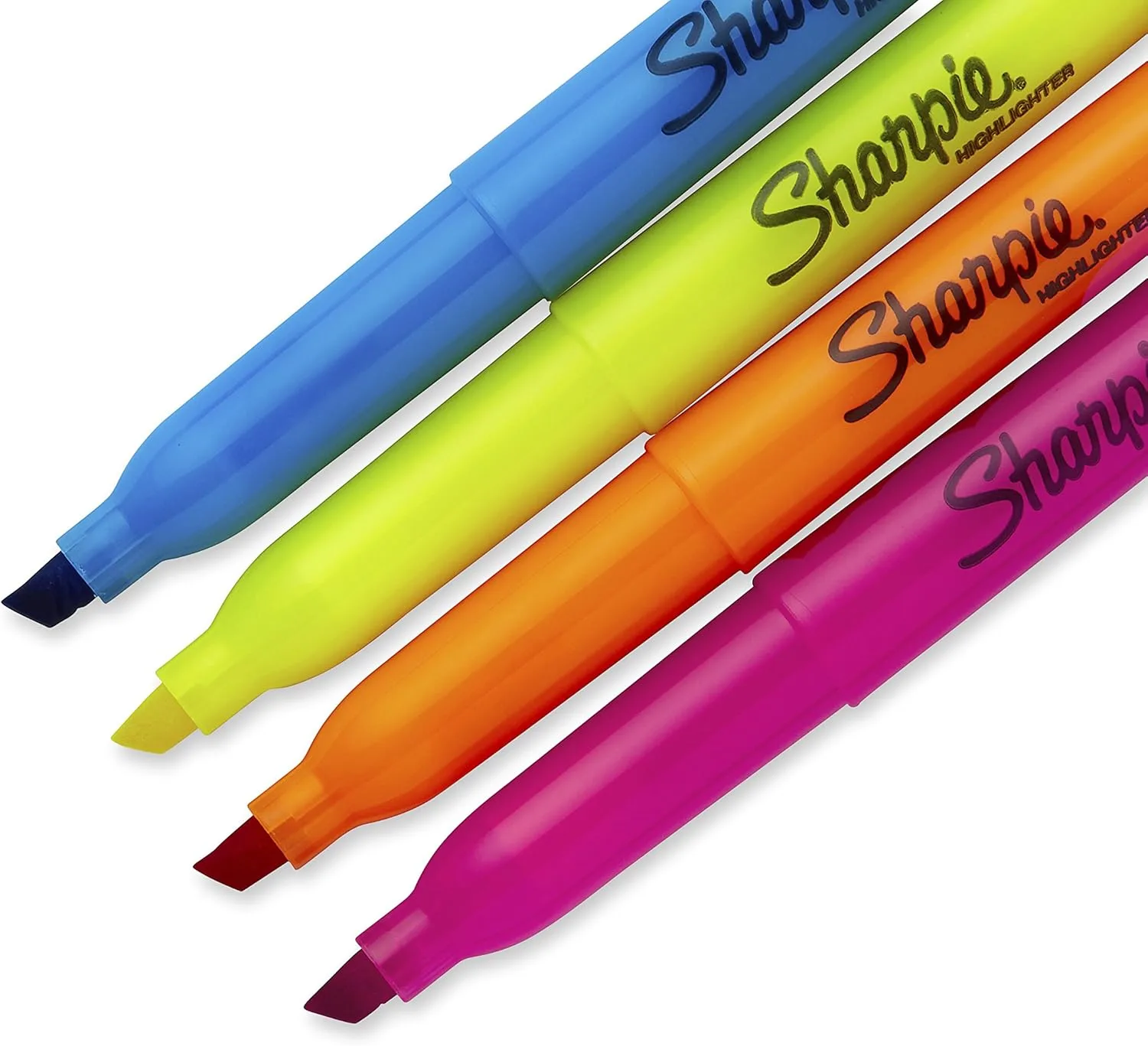 SHARPIE Pocket Style Highlighters, Chisel Tip, Assorted Fluorescent, 24 Count (6 Packs of 4)