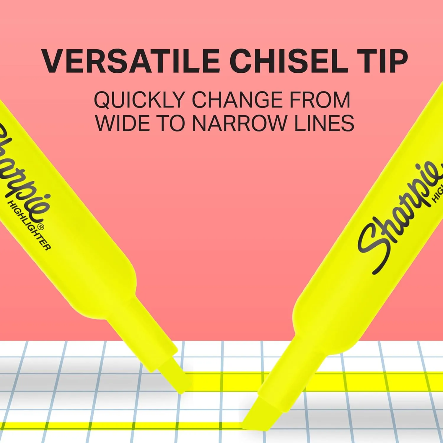 Sharpie Tank Style Highlighters, Chisel Tip, Fluorescent Blue, Box of 12
