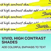 Sharpie Tank Style Highlighters, Chisel Tip, Assorted, Box of 12