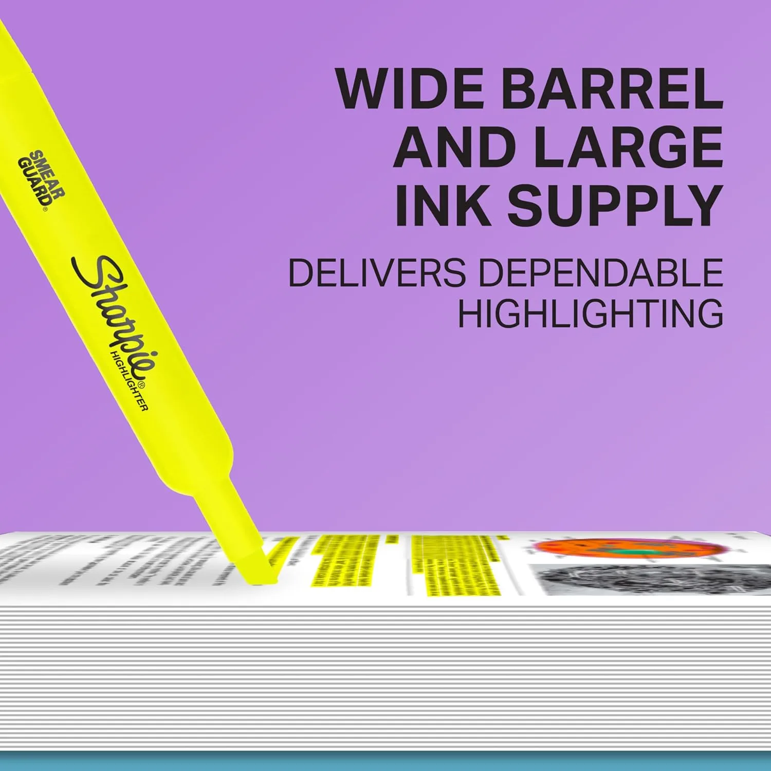 Sharpie Tank Style Highlighters, Chisel Tip, Fluorescent Blue, Box of 12