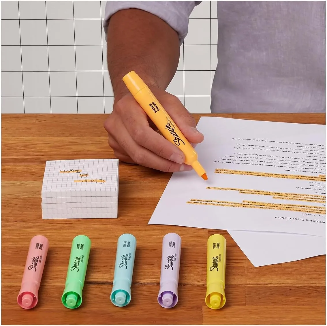 Sharpie Tank Highlighters, Chisel Tip, Assorted Colors, 6/Pack (2157488)
