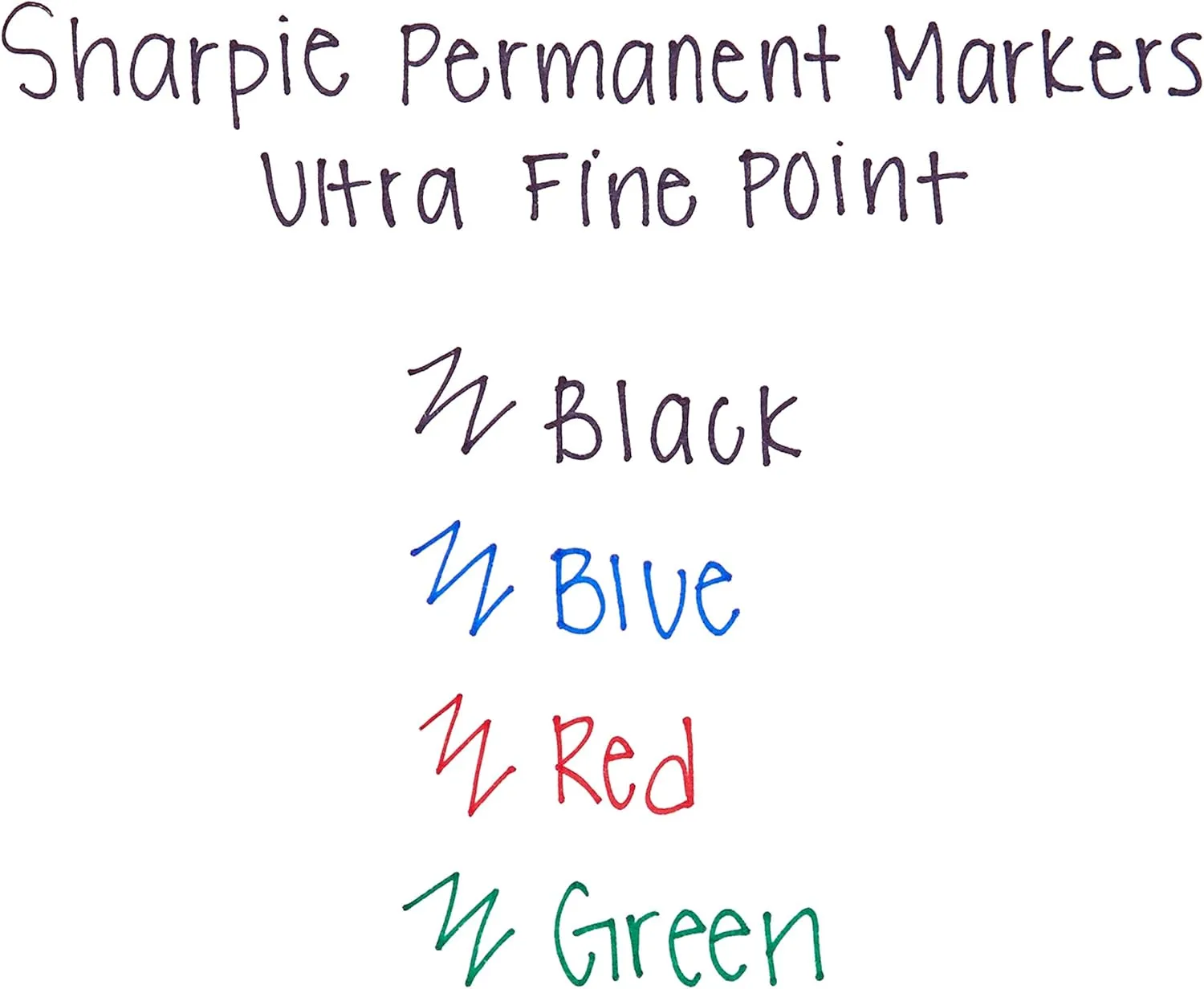 Sharpie Permanent Ultra-Fine Point Markers, Assorted Colors, Pack of 5
