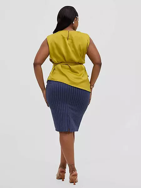 Silk House Collections Racquel Top - Lime
