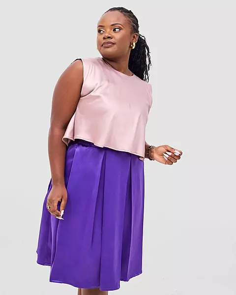Silk House Collection Suzanne Skirt - Purple