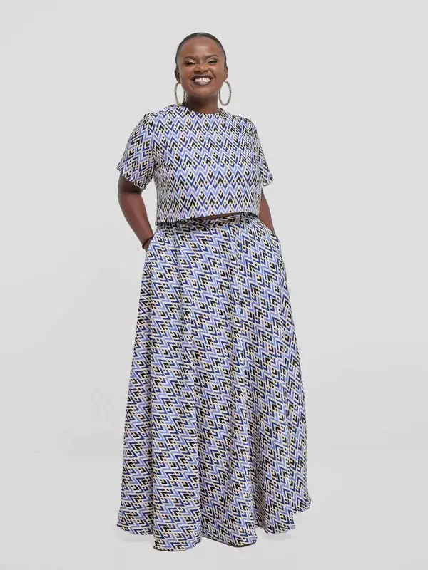 Silk House Collection Kalisi Skirt Set - Tribal Print