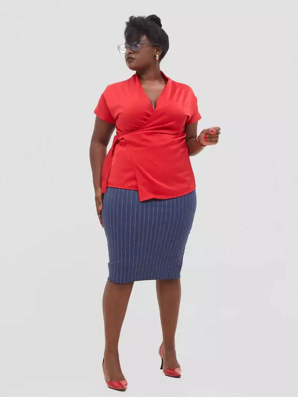 Silk House Collection Koa Top - Red