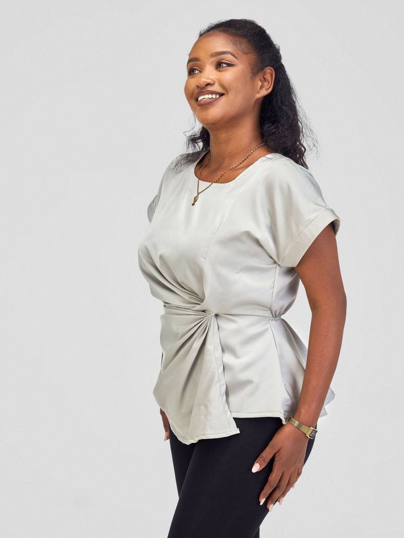 Silk House Collection Raya Top - Grey