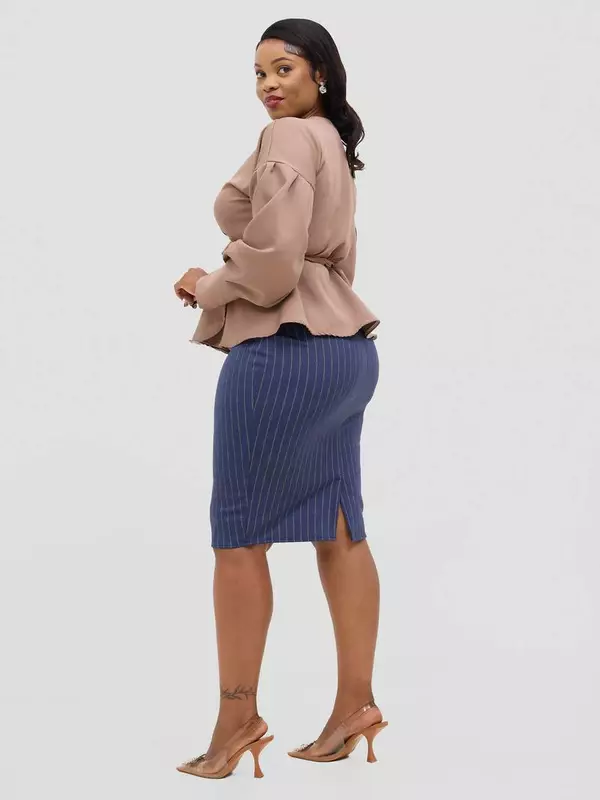 Silk House Collection Maya Top - Nude