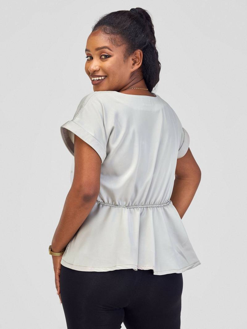 Silk House Collection Raya Top - Grey