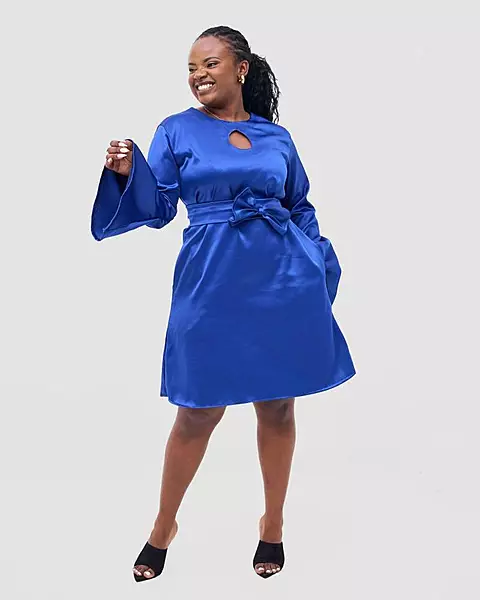 Silk House Collection Imani Dress - Blue