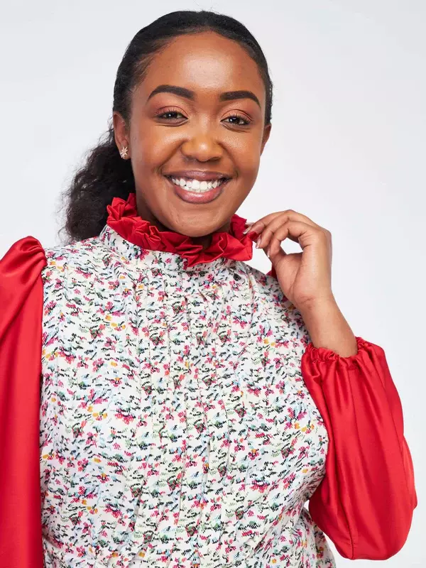 Silk House Collection Kyomi Top - Red
