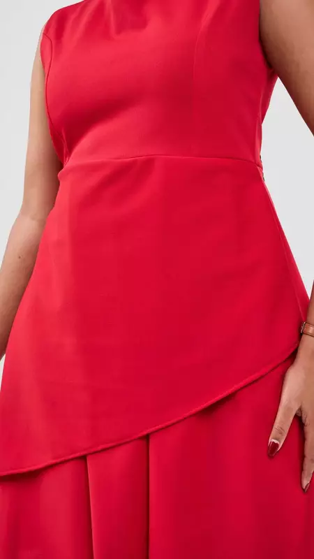 Silk House Collection Curvy Plus Size Brielle Dress - Red