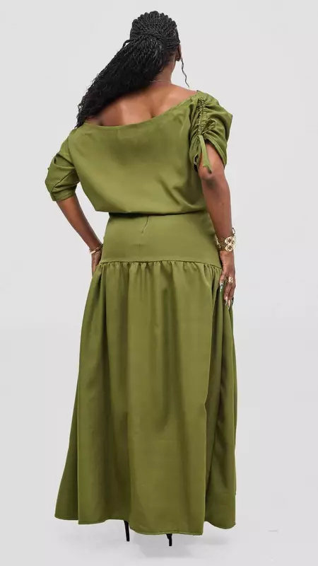 Silk House Collection Malaika Set - Olive Green