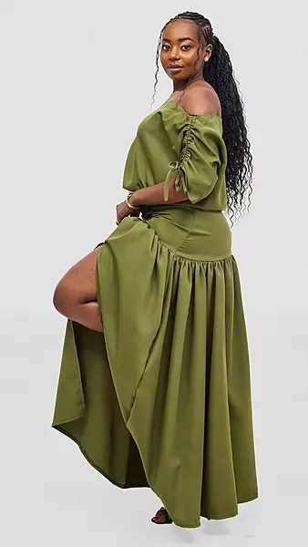 Silk House Collection Malaika Set - Olive Green