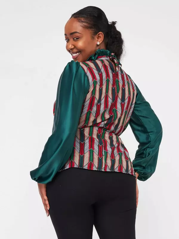 Silk House Collection Kyomi Top - Green
