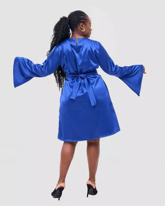 Silk House Collection Imani Dress - Blue