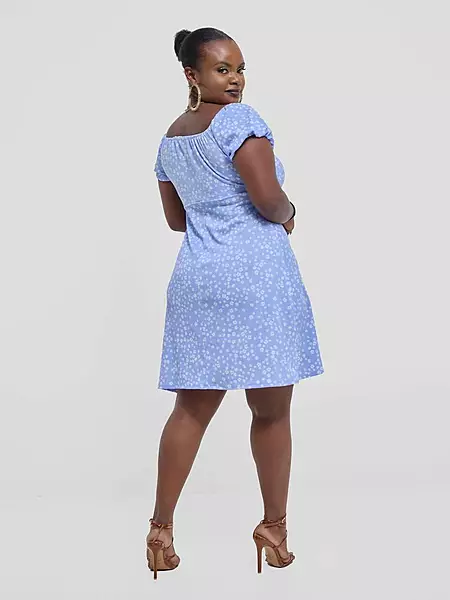 Silk House Collection Arabella Dress - Blue Floral
