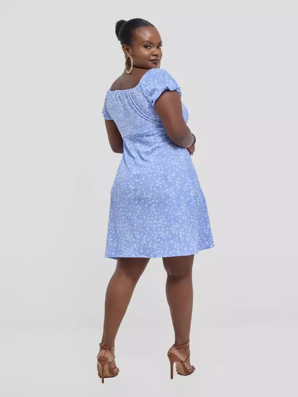 Silk House Collection Arabella Dress - Blue Floral