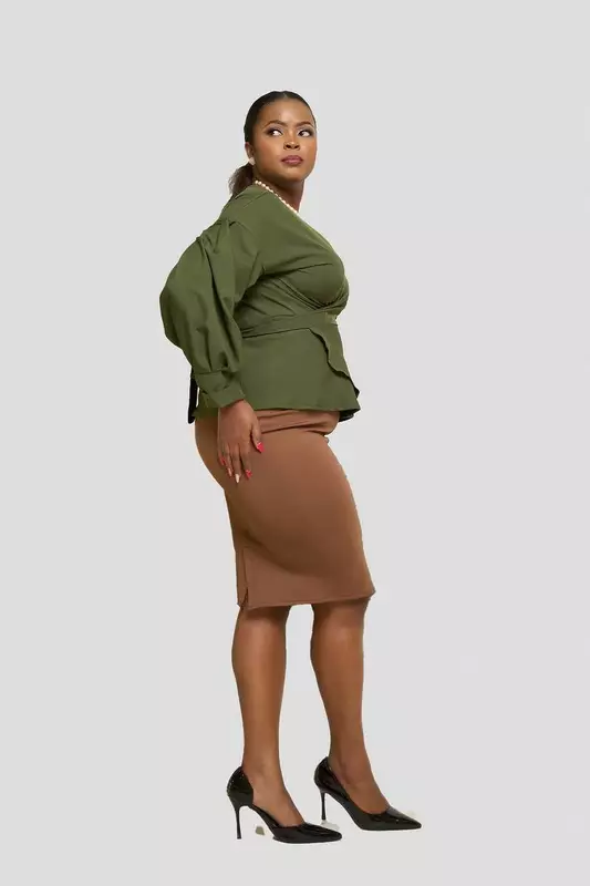 Silk House Collection Maya Top - Green