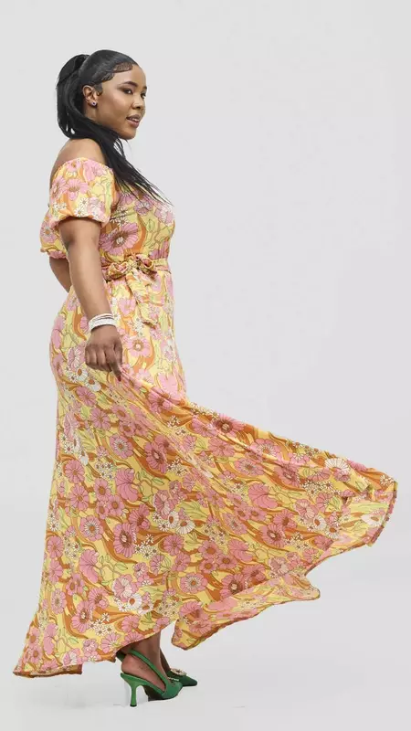 Silk House Collection Curvy Plus Size Twirl Dress - Floral