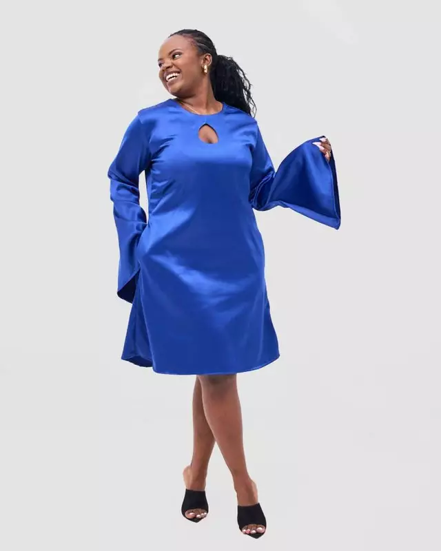 Silk House Collection Imani Dress - Blue