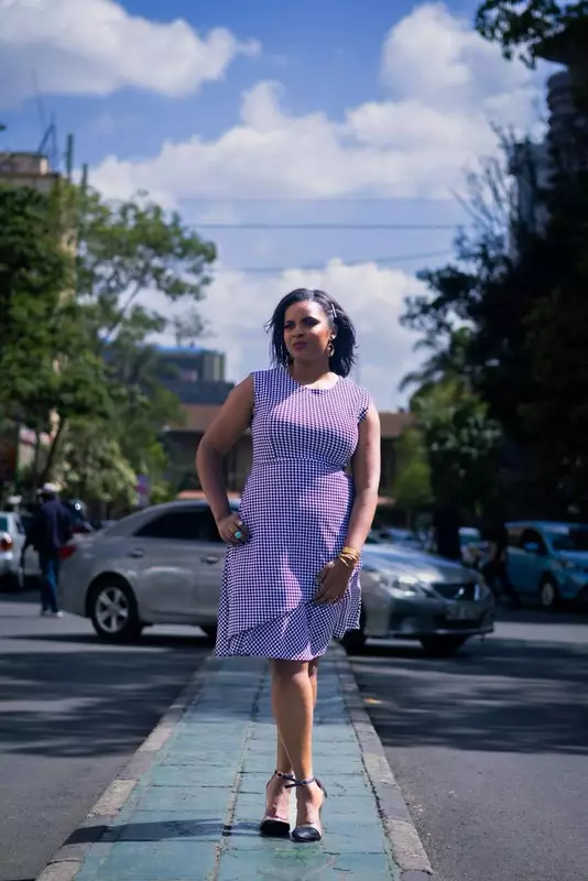 Silk House Collection Curvy Plus Size Brielle Dress - Houndstooth