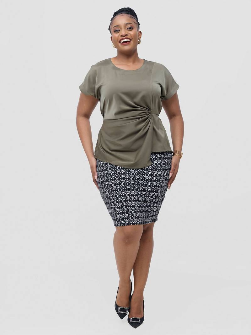Raya Top - Olive Green