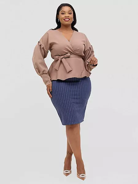 Silk House Collection Maya Top - Nude