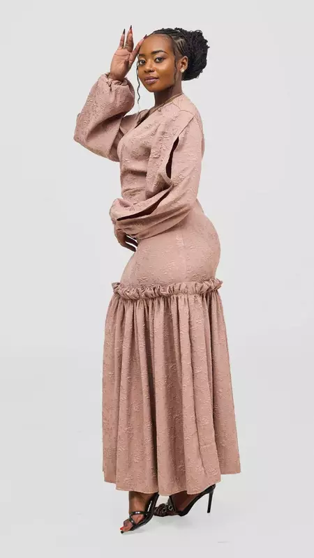 Silk House Collection Zawadi Dress - Beige