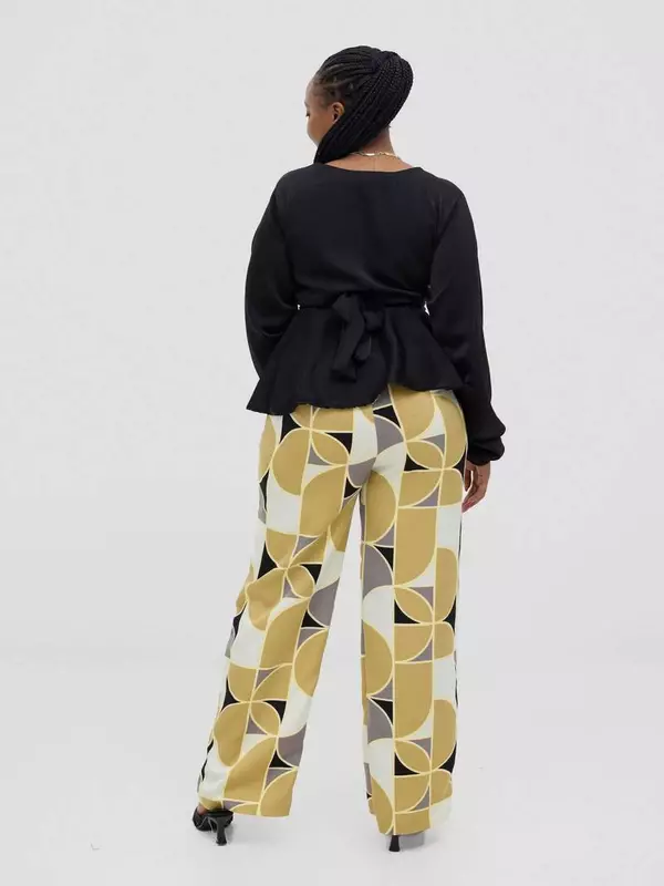 Silk House Collection Rana Pant - Green Print
