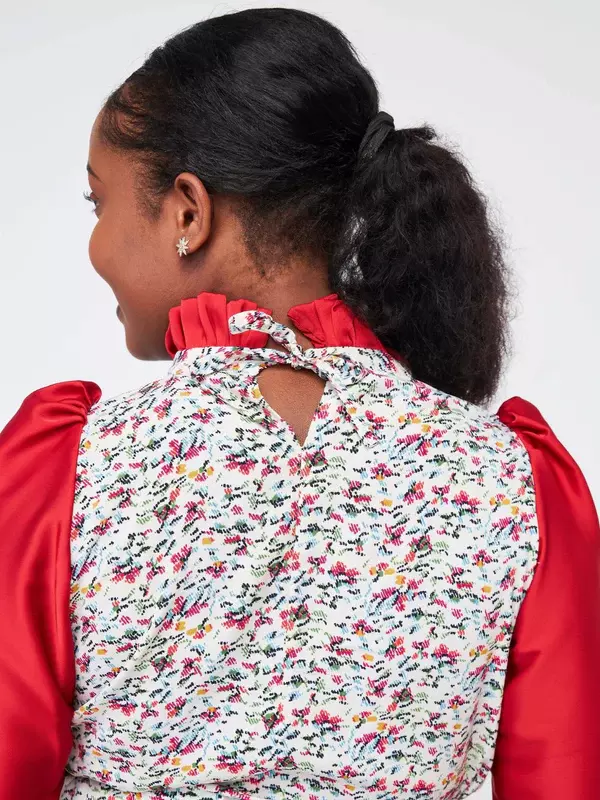 Silk House Collection Kyomi Top - Red