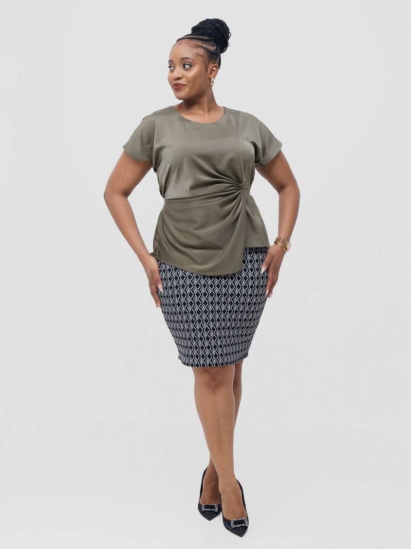 Raya Top - Olive Green
