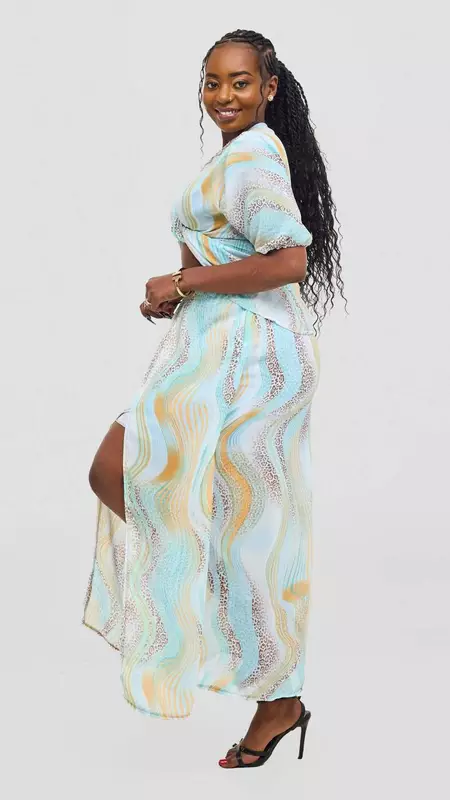 Silk House Collection Zuri Set - Blue Print