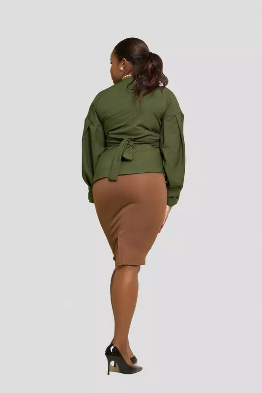 Silk House Collection Maya Top - Green
