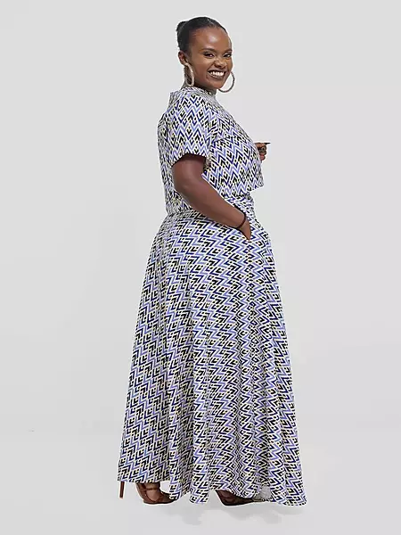 Silk House Collection Kalisi Skirt Set - Tribal Print